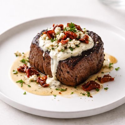 Image of Filet Mignon Gorgonzola with Sun Dried Tomatoes