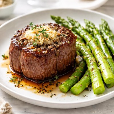 Image of Filet Mignon with Asparagus