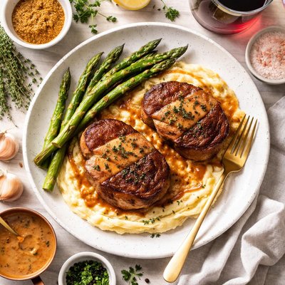 Image of Filet Mignon with Port and Mustard Sauce