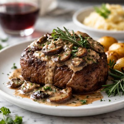 Image of Filet Mignon with Portabella Sauce