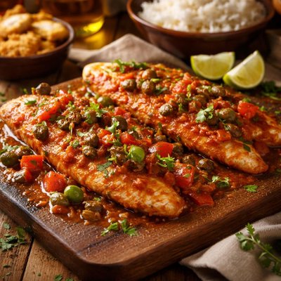 Image of Filetes De Chillo in Salsa Puerto Rican Fish Fillets