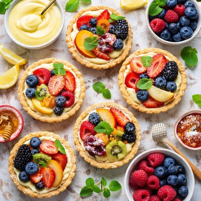 Image of Filled Custard with Fresh Fruit