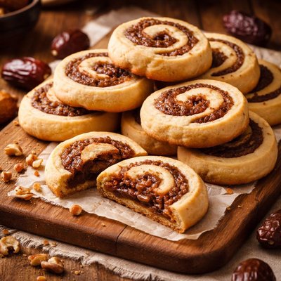 Image of Filled Date Swirl Cookies