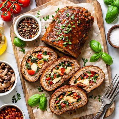 Image of Filled Meatloaf Roll Nuwave Flavorwave Oven