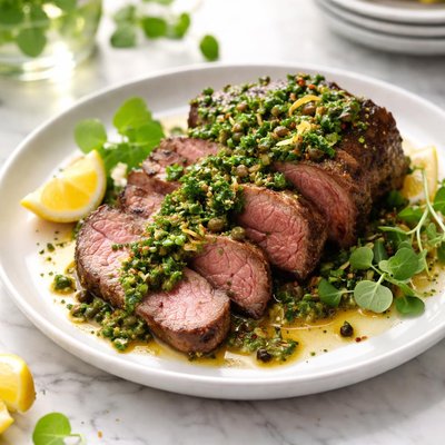 Image of Fillet of Beef with Salsa Verde
