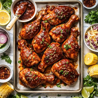 Image of Finger Lickin Oven Barbecue Chicken