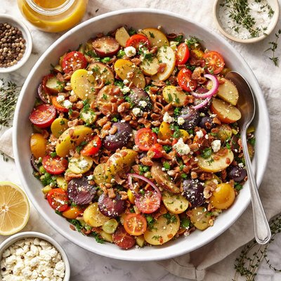Image of Fingerling Potato Salad with Honey Thyme Vinaigrette