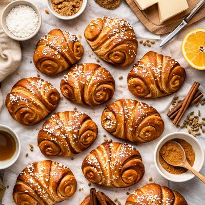 Image of Finnish Cinnamon Rolls Korvapuustit