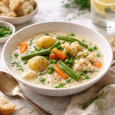 Image of Finnish Summer Vegetable Soup Keskeitto