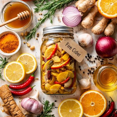 Image of Fire Cider Remedy for Cold Flu