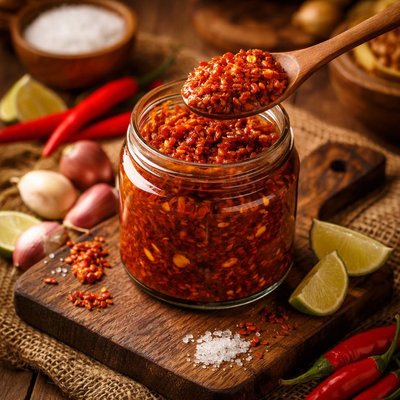 Image of Fire Hot Chilli Paste Sambal Indonesian Sauce