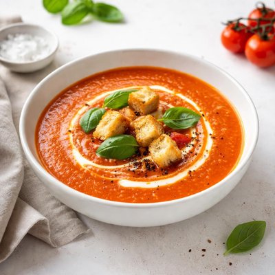 Image of Fire Roasted Tomato Basil Soup