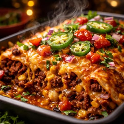 Image of Firecracker Enchilada Casserole