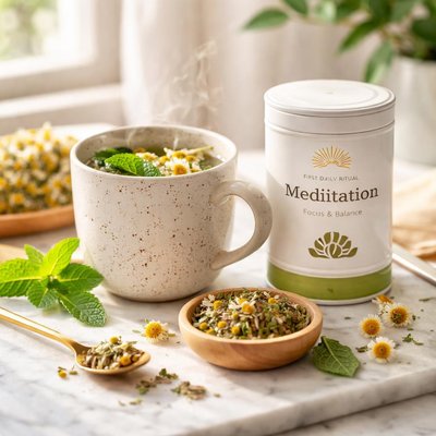 Image of First Daily Ritual Meditation and Tea