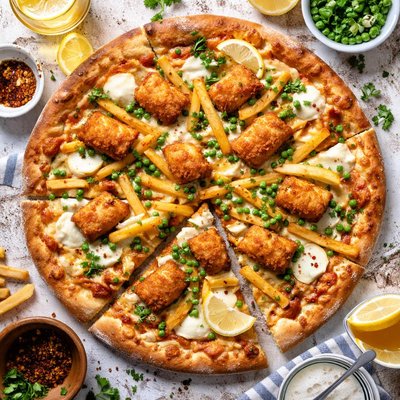 Image of Fish and Chips Pizza
