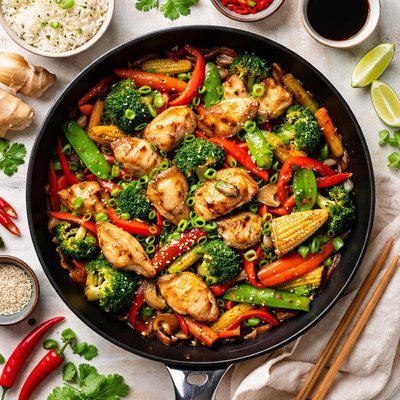 Image of Fish and Vegetable Stir Fry