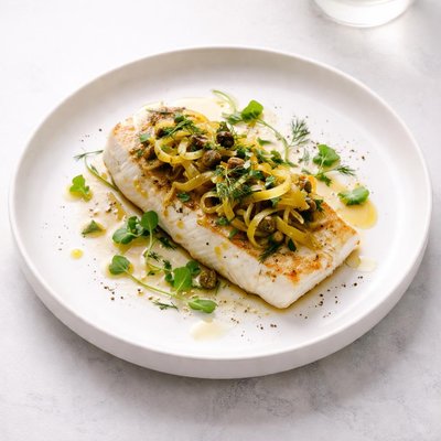 Image of Fish Baked with Leeks