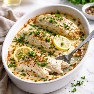 Image of Fish Baked with Sour Cream