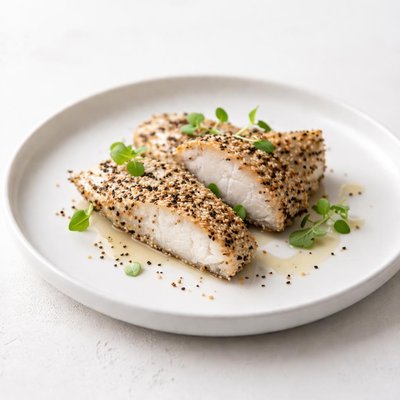 Image of Fish Fillets in Sesame Crust