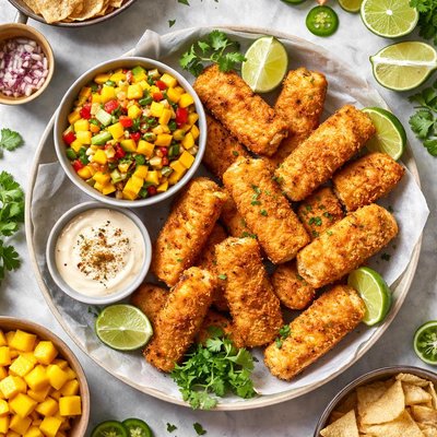 Image of Fish Fingers with Fresh Mango Salsa