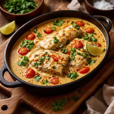 Image of Fish in Creamy Coconut Sauce