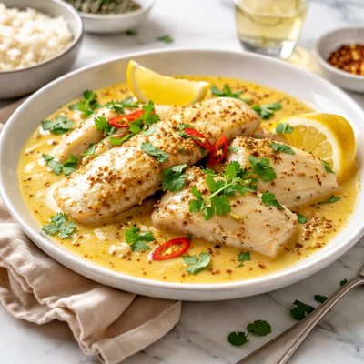 Image of Fish in Mustard Sauce