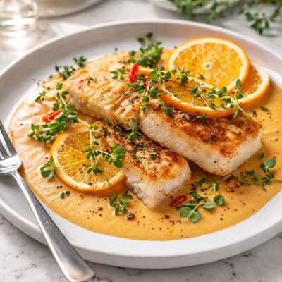 Image of Fish in Orange Creme