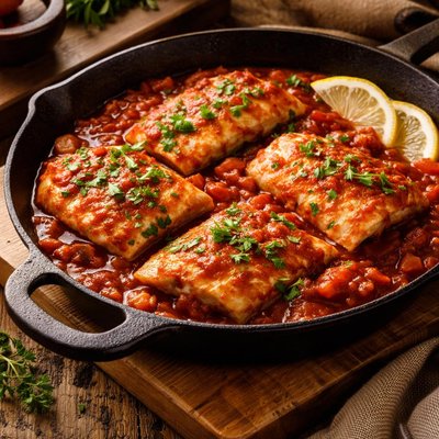 Image of Fish in Red Sauce