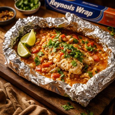 Image of Fish Mole En Pappilote Reynolds Wrap Rsc