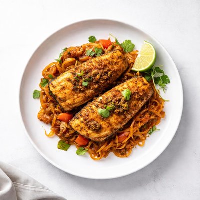 Image of Fish Papaas with Sauteed Masala