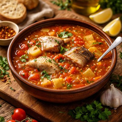 Image of Fish Soup with Tomatoes