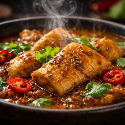 Image of Fish with Cumin Pepper Curry