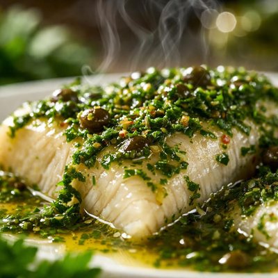 Image of Fish with Parsley Sauce