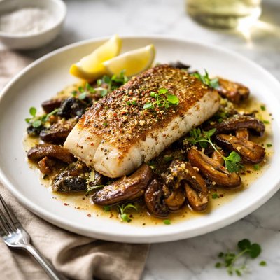 Image of Fish with Shiitakes