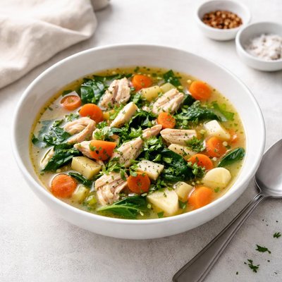 Image of Five Minute Chicken Vegetable Soup
