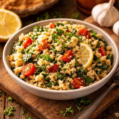 Image of Five or More Ingredient Garlic Quinoa