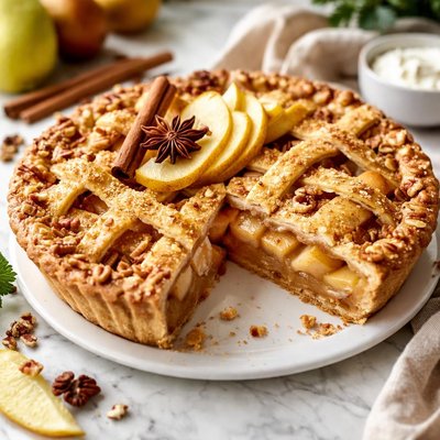 Image of Five Spice Pear Apple Pie