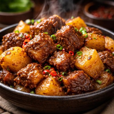 Image of Five Spice Pork and Potatoes