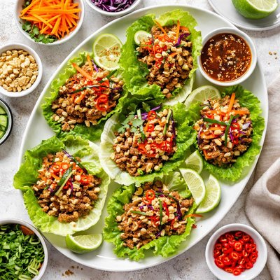 Image of Five Spice Turkey Lettuce Wraps