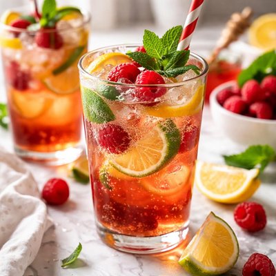 Image of Fizzy Raspberry Citrus Ice Tea
