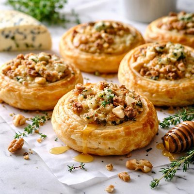 Image of Flaky Blue Cheese Rolls W Walnuts