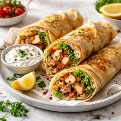 Image of Flaky Chicken Wraps