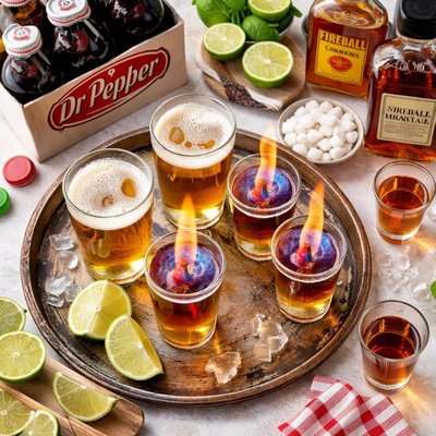 Image of Flaming Dr Pepper