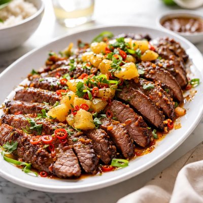 Image of Flank Steak Hawaiin