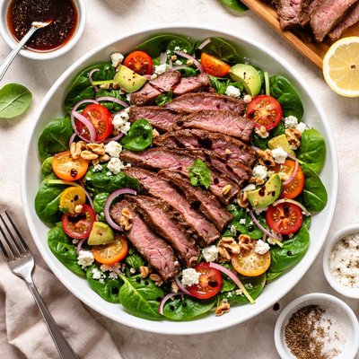 Image of Flank Steak Spinach Salad