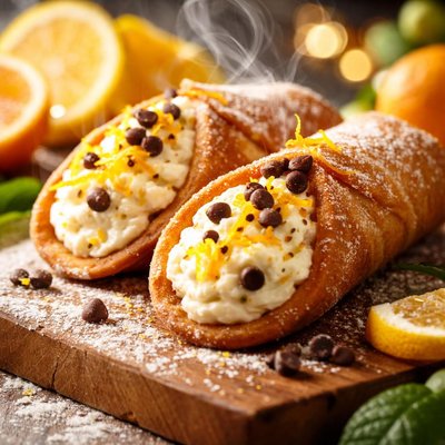 Image of Flat Belly Diet Citrus Ricotta Cannoli