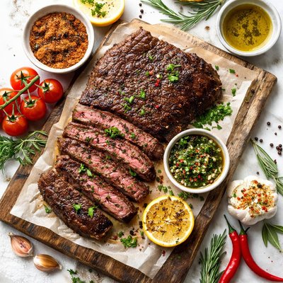Image of Flat Iron Steak with Dry Rub