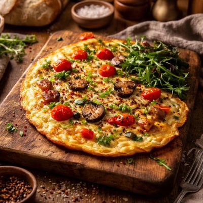 Image of Flat Omelet for a Stress Free Life