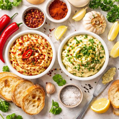 Image of Flavored Butter Chili and Garlic Butter