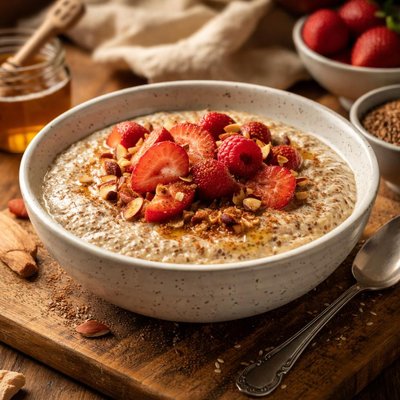 Image of Flax and Ricotta Breakfast Pudding